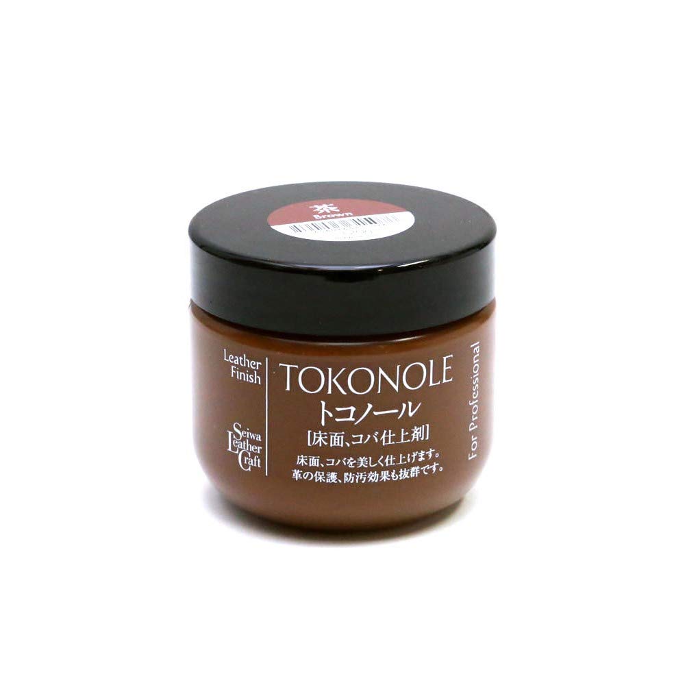 Seiwa Tokonole Leather Finish Burnishing Gum Marrón para Cuero