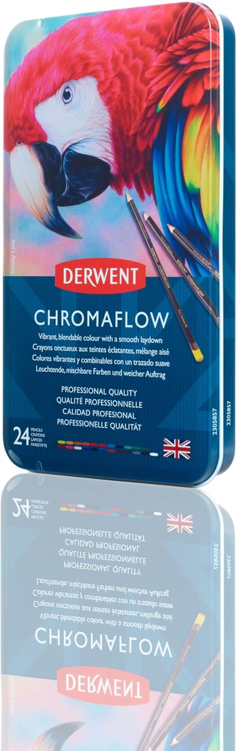 Derwent Chromaflow Lápices de colores, juego de 24 colores