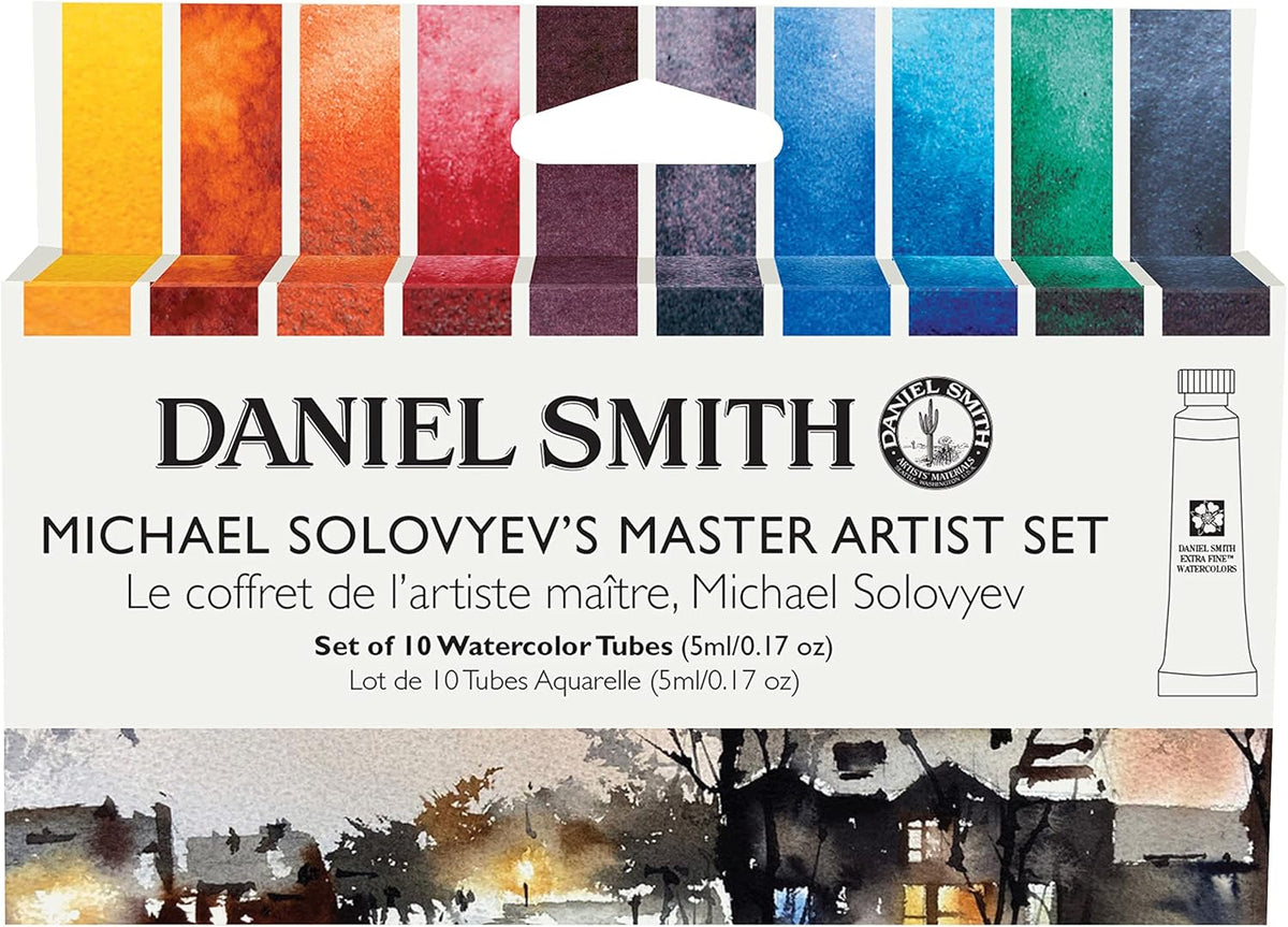 Daniel Smith Acuarela extra fina - Michael Solovyev juego de 10 colores , 5 ml