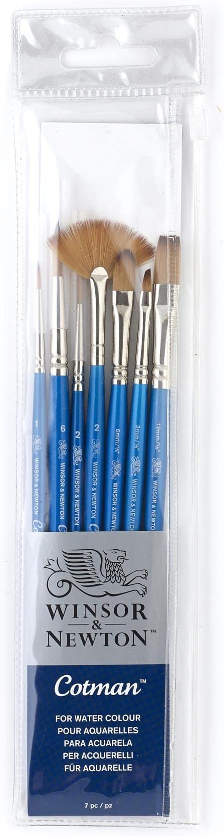 Juego de pincel mango corto Winsor & Newton, paquete de 7