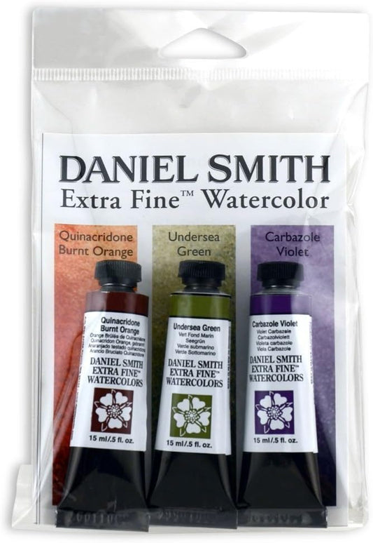 DANIEL SMITH Set de acuarela extra fina secundaria, 3 tubos, 15 ml