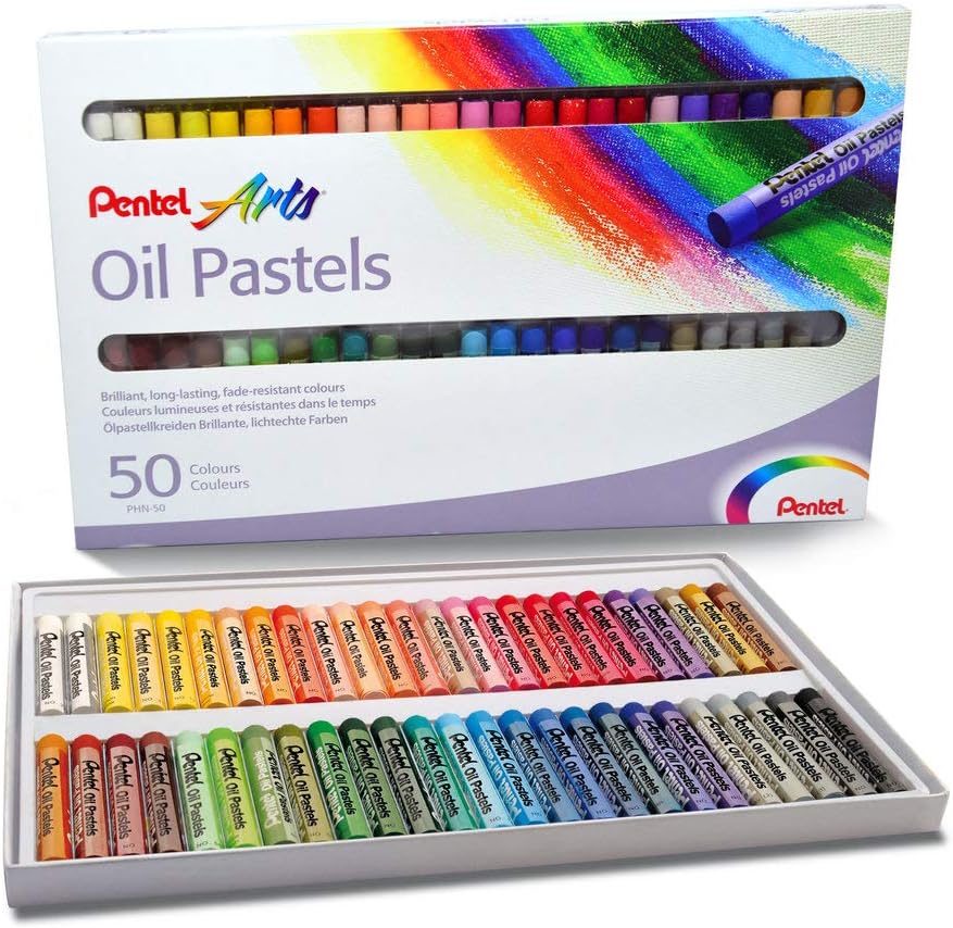 Pasteles al óleo Pentel Arts , 50 colores