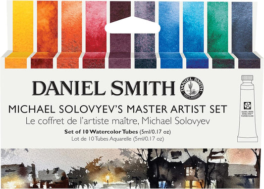 Daniel Smith Acuarela extra fina - Michael Solovyev  juego de 10 colores , 5 ml