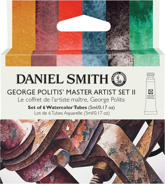 Daniel Smith Acuarela  juego de 6 colores extrafinos George Politis 5 ML