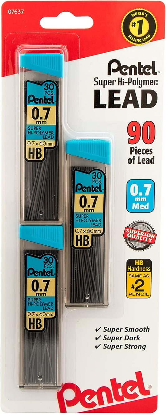 Minas de recambio Pentel Super Hi Polymer, , 90 piezas    0.7