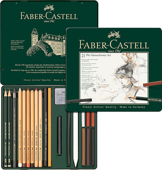 Faber-Castel Pitt - monocromática (21 piezas)