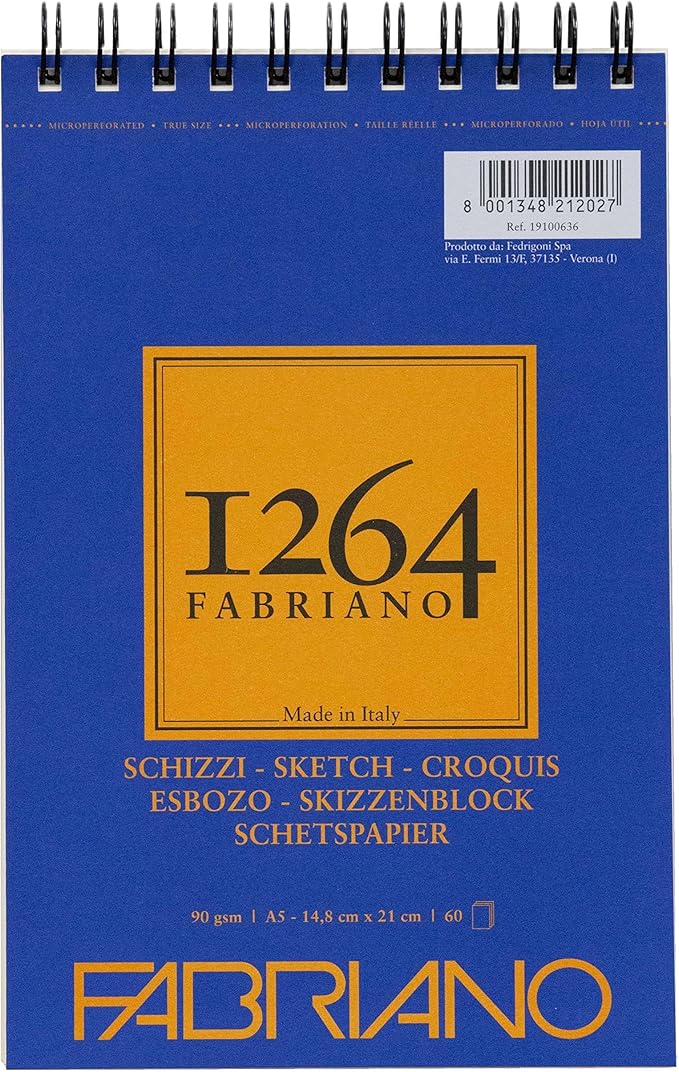 Fabriano Sketch A5 - Bloc de 60 hoja