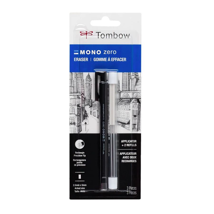 TOMBOW mono zero rectangular con repuestos